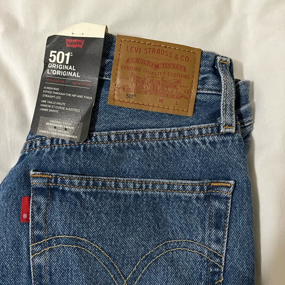Levi’s 501 straight leg jeans - Size 25 - Picture 2 of 2